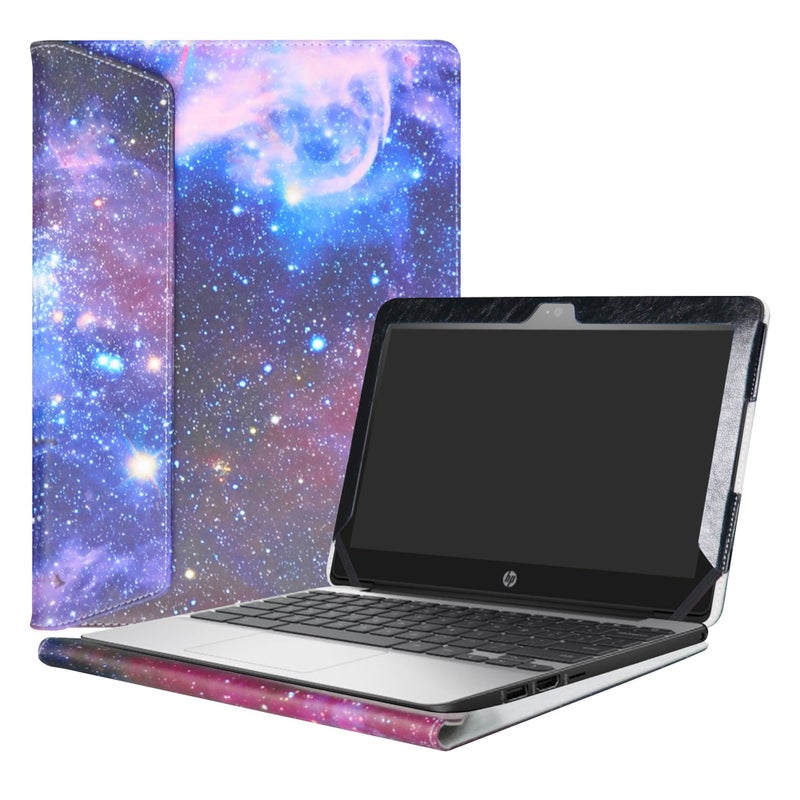 Alapmk Protective Case Cover for HP Chromebook 11 G5 EE/G4/G3/G2/G4 EE/11-2000 Series Laptop(Warning:Not fit HP Chromebook 11 G6 EE/G5/G1/11-v000/11-1100 Series) 11.6",Galaxy - Image 1